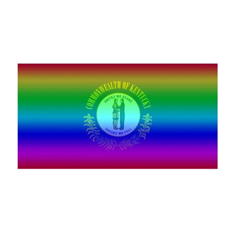 Kentucky Gay Pride Rainbow State Flag Full Color Decal For Etsy