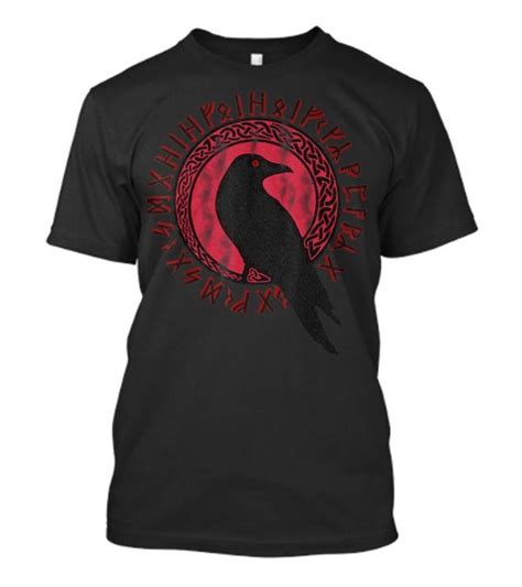 Shop Odin Ravens Huginn Muninn VEGVISIR Vikings Cheapest T Shirts