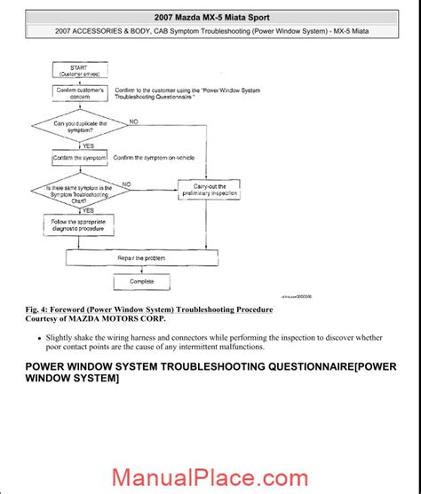 Mazda Mx 5 Miata Sport 2007 Wiring Diagram Service Manual Download Marketplace