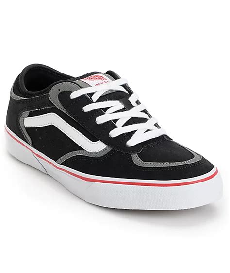 Vans Rowley Pro Black Red White Skate Shoes Mens At Zumiez PDP