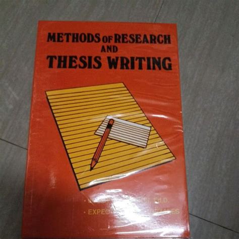 Methods Of Research And Thesis Writing Lazada Ph