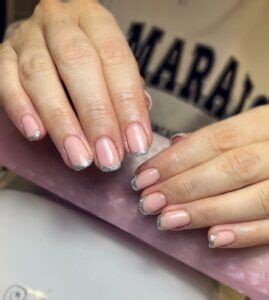 Chic Nude And Silver Nails Ideas For Everyday Glam