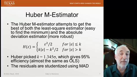 Lecture56 Data2decision Robust Regression Youtube