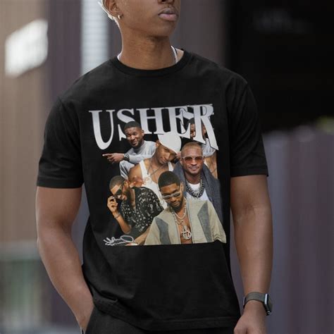 Usher Graphic Tee Shirt Etsy