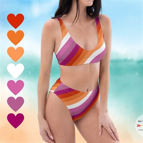Lesbian Flag Swimsuit Etsy