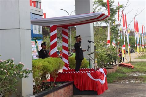 Polres Melawi Gelar Upacara Dan Syukuran Peringati Hari Bhayangkara Ke