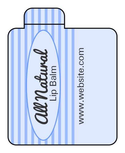 Chapstick Label Template