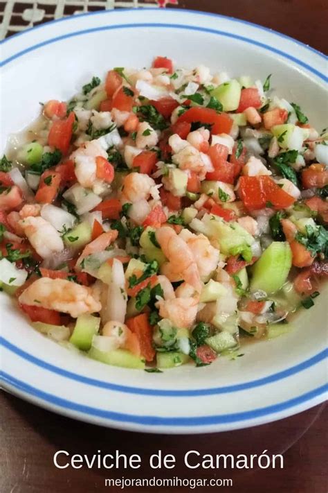 pequeño más Perder la paciencia receta de ceviche de camaron estilo