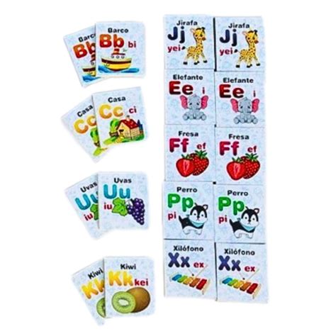 Memorama Abecedario Bilingue Tic Tac Toy