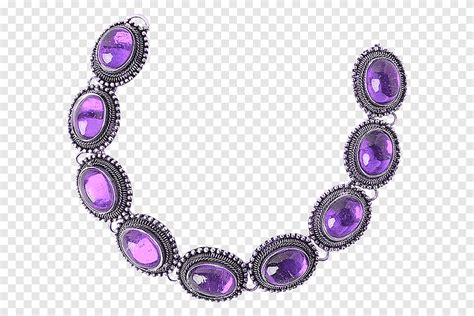 Embellishment In Purple Gemstones Illustration Png PNGEgg