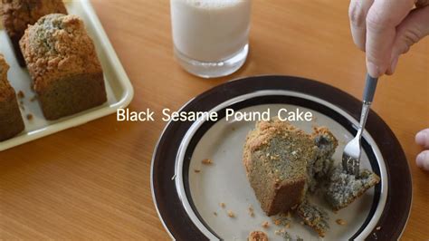 꼬숩꼬숩 흑임자 파운드 케이크 만들기 Black Sesame Pound Cake Baking Vlog Youtube