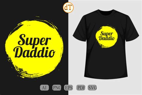 Supper Daddio Father Day Tshirt Design Graphic By ElimesherStudio