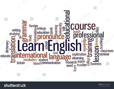 Learn English Word Cloud Concept On Stock Illustration 370009280