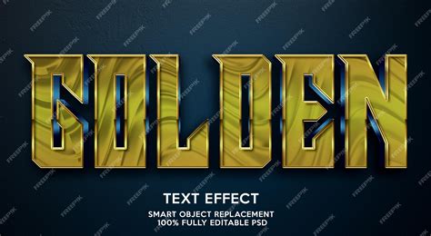 Premium Psd Golden Text Effect Template