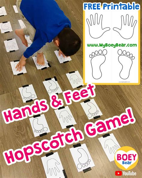 Printable Hopscotch Hands And Feet Game Artofit