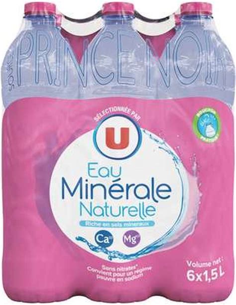 Pack d eau minérale naturelle U 6 x 1 5 L Bam courses Courses en