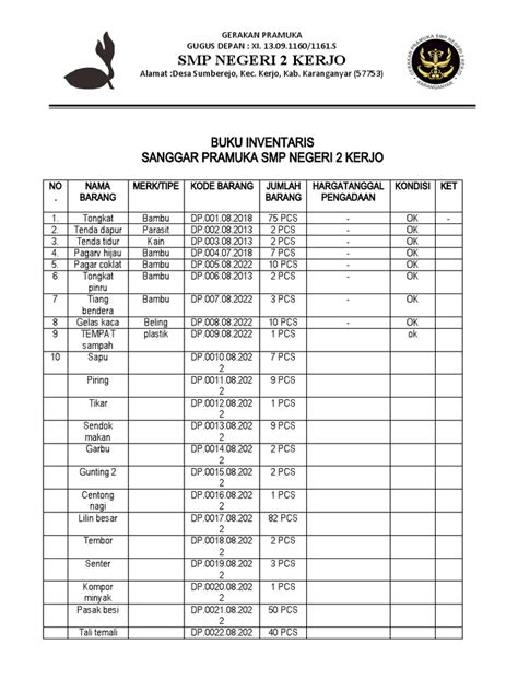 Buku Inventaris Pdf