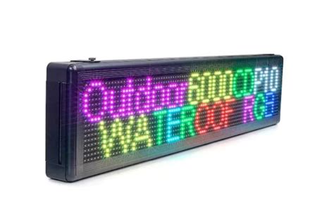 Reclama Luminoasa Lumina LED Culori RGB Negru 200 X 40 Cm Imeg BM