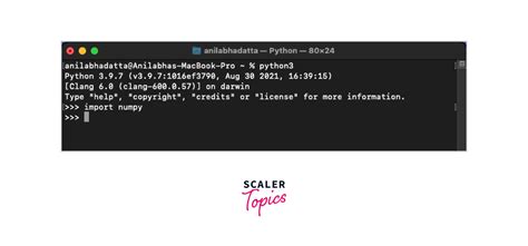 How To Install Numpy In Python Scaler Topics