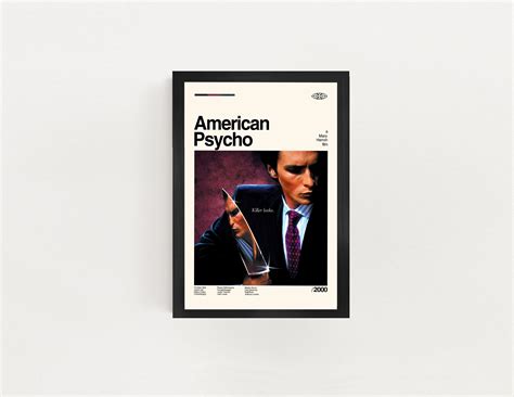 American Psycho Movie Poster American Psycho Poster Movie Etsy