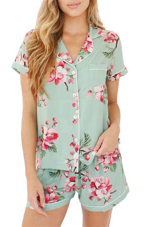 Plum Pretty Sugar Floral Short Pajamas Nordstrom