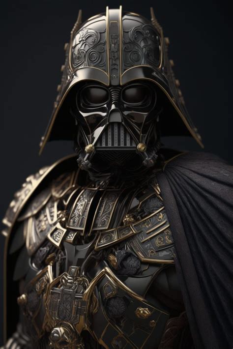 Darth Vader In Kintsugi Armor