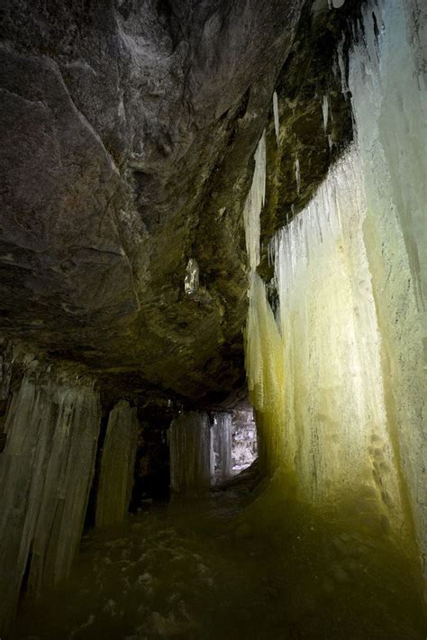 A Look Inside The Stunning Eben Ice Caves In Michigans Upper Peninsula