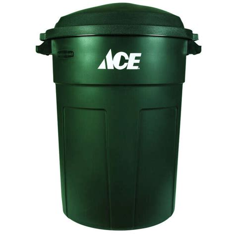 Ace Hardware 32 Gallon Plastic Garbage Can With Lid The Cheshire Horse