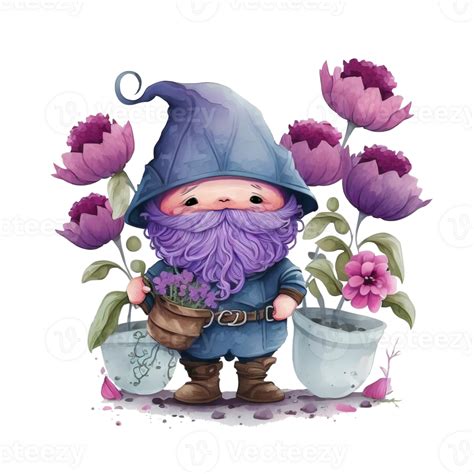 Cute Garden Gnome Illustration Ai Generated 27298252 Png