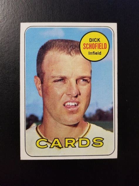 DICK SCHOFIELD 1969 TOPPS BASEBALL CARD 18 ST LOUIS CARDINALS EBay