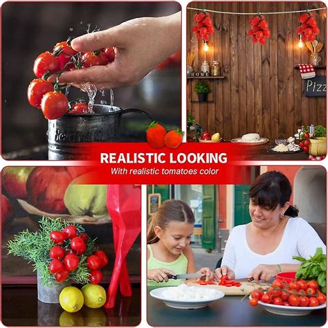 Fake Cherry Tomatoes Artificial Fruit Plastic Lifelike Simulation House