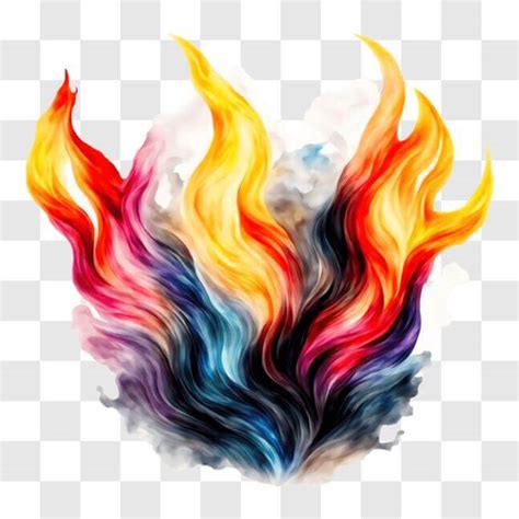 T L Charger Artwork De Feu Flottant Color Pngs En Ligne Creative Fabrica