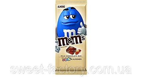 Купить Шоколад Milk Chocolate Bar Almonds M&M's 110g Годен до 28/02/23 ...