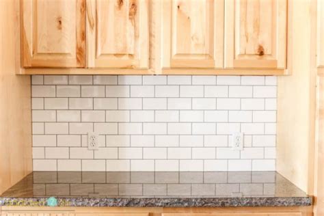 Subway Tile Backsplash With Pewter Grout Addicted 2 Diy