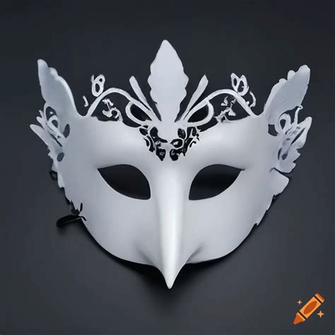 White Bird Mask Perfect For Elegant Masquerade Balls And Parties