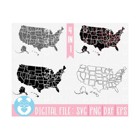 United States Map Svgusa Map Svg Usa State Svgusa Svg Ma Inspire Uplift