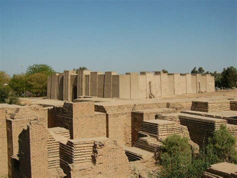 Babylonian Temple Al Hilla Babylon Iraq 2004 Babylon Empire