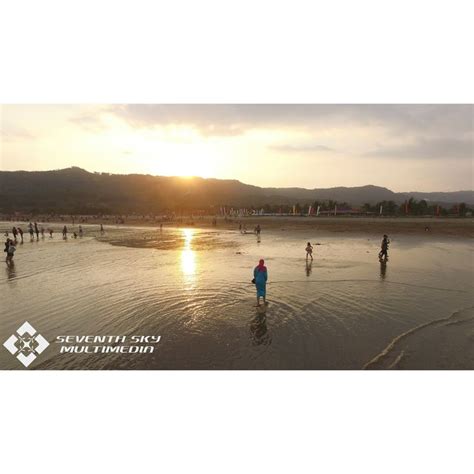 Sunset on east java beach