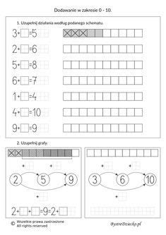 Dodawanie W Zakresie Karty Pracy Dla Dzieci Bystre Dziecko