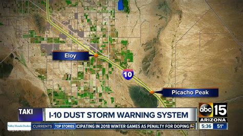 Arizona To Create Dust Detection And Warning Zone Along I