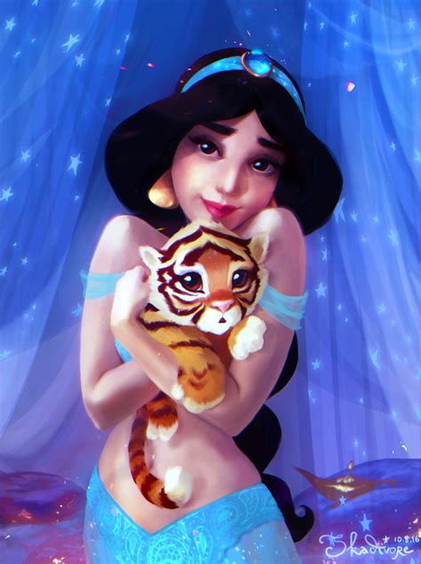 Jasmine And Rajah By Skadivore On Deviantart