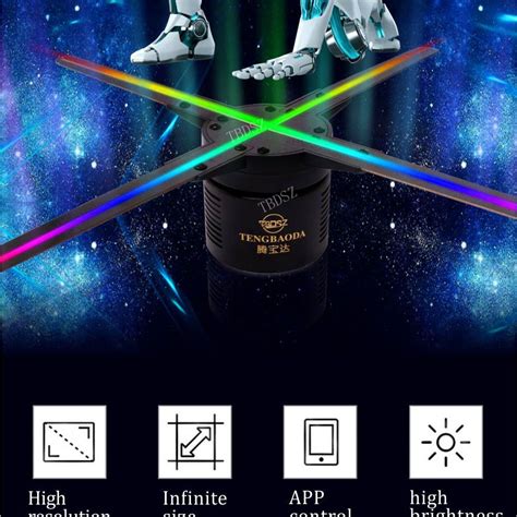 Shop Projector Lamps Online 50cm 4 Fan Hologram Fan Light With Wifi