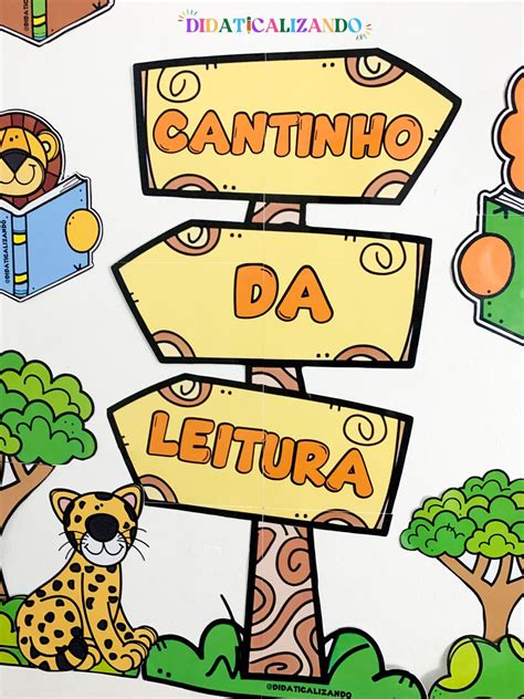 Cantinho Da Leitura Tema Safari Lojinha Didaticalizando