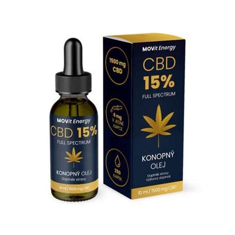 MOVit CBD 15 Full Spectrum konopný olej 10 ml Cosmetix