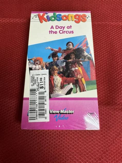 Kidsongs A Day At The Circus Vhs 1987 View Master Video Rare Kids Movie