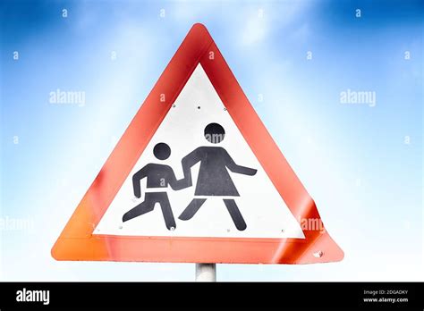 School Children Crossing Ahead Sign Hi Res Stock Photography And Images