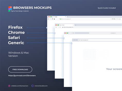 Browsers Mockups Free Figma Download by Fábio Santos on Dribbble