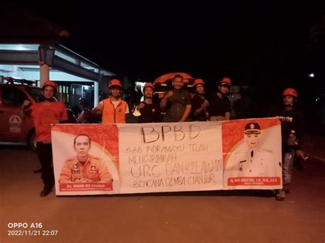 Pemerintah Kabupaten Indramayu Mengirimkan Relawan Dan Logistik Bantu