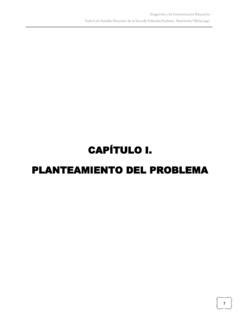 Cap Tulo I Planteamiento Del Problema Cap Tulo I Planteamiento