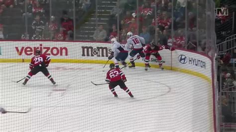 WSH NJD Duhaime Scores Goal Against Jacob Markstrom NHL